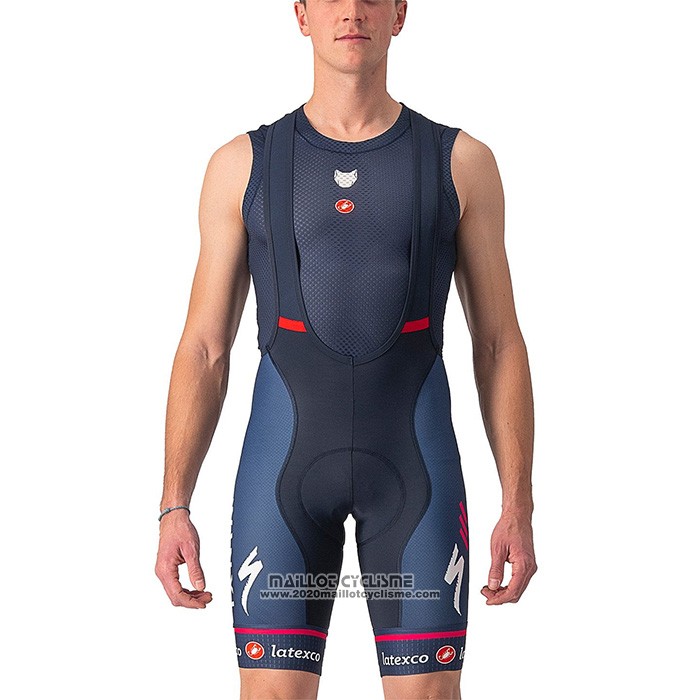 2022 Maillot Cyclisme Deceuninck Quick Step Bleu Blanc Rouge Manches Courtes et Cuissard